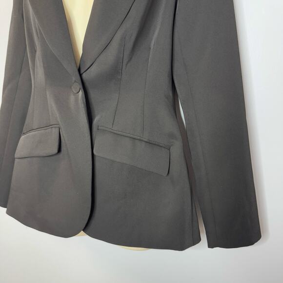 Meshki Helda Fitted Cinched Waist Tailored Blazers Black New Women's Sz M - Picture 6 of 16